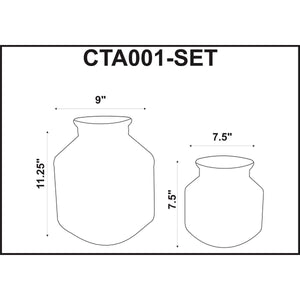 Surya Catalana CTA-001 Decorative Accents Vase Set - Fifth and Modern