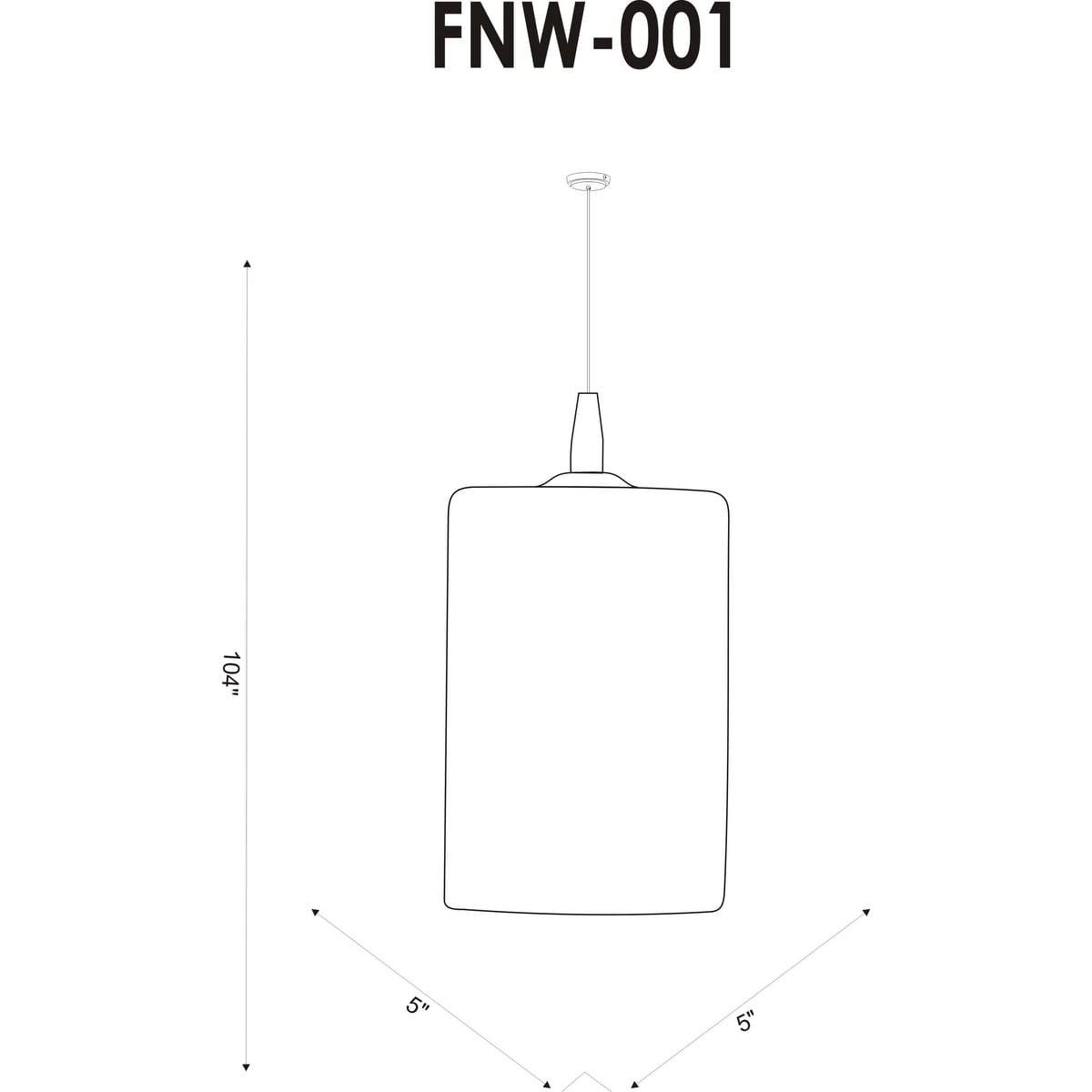 Surya Fenwick FNW-001 Modern Pendant Light - Fifth and Modern