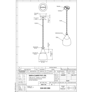 Surya Glasshouse GSH-001 Modern Pendant Light - Fifth and Modern