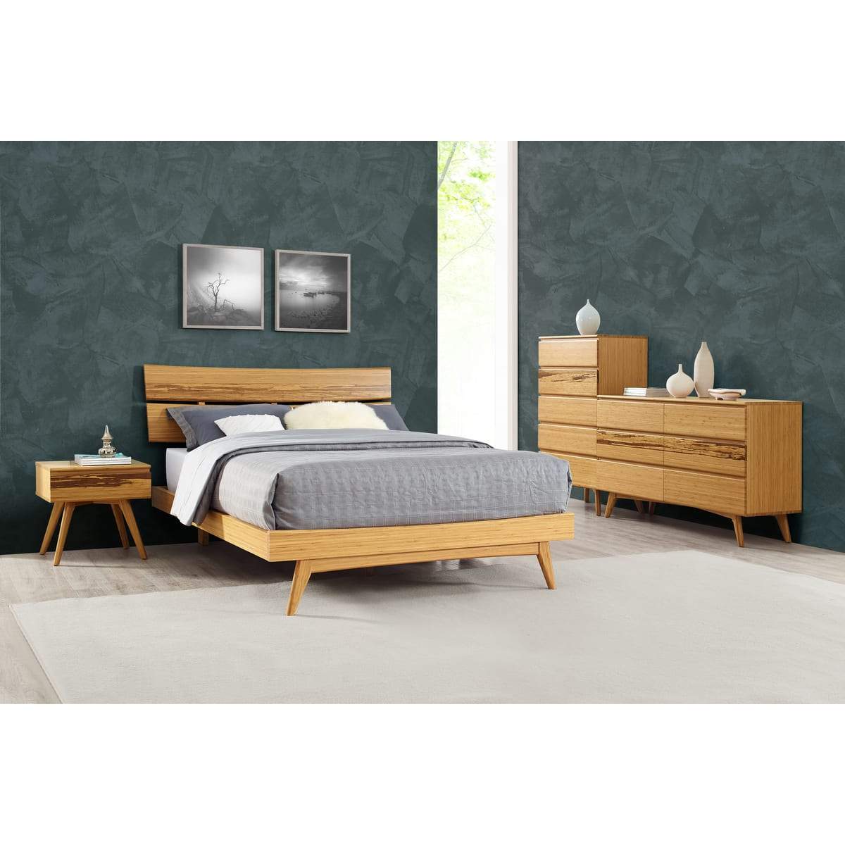 Greenington Azara Platform Bed, Caramelized Finish - Fifth and Modern