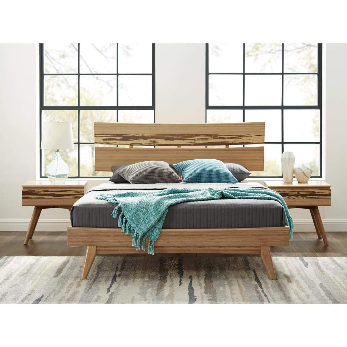 Greenington Azara Platform Bed, Caramelized Finish - Fifth and Modern