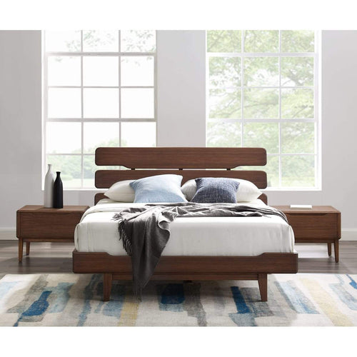 Greenington Currant Platform Bed -Oiled Walnut Finish, Bamboo - Fifth and Modern