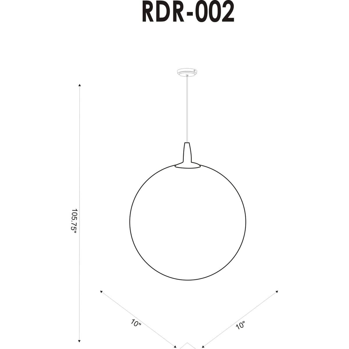 Surya Rondure RDR-002 Transitional Pendant Light - Fifth and Modern