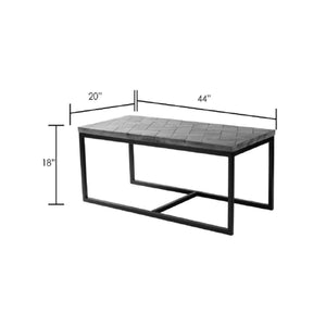 Surya Stratford SRA-001 Transitional Center / Coffee Table -Handcrafted, Wood Top - Fifth and Modern