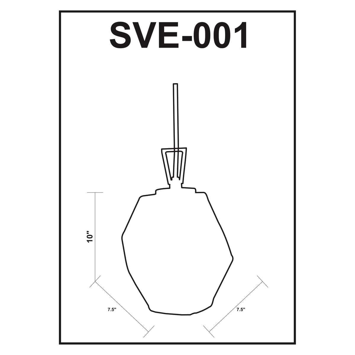 Surya Sven SVE-001 Modern Pendant Light - Fifth and Modern