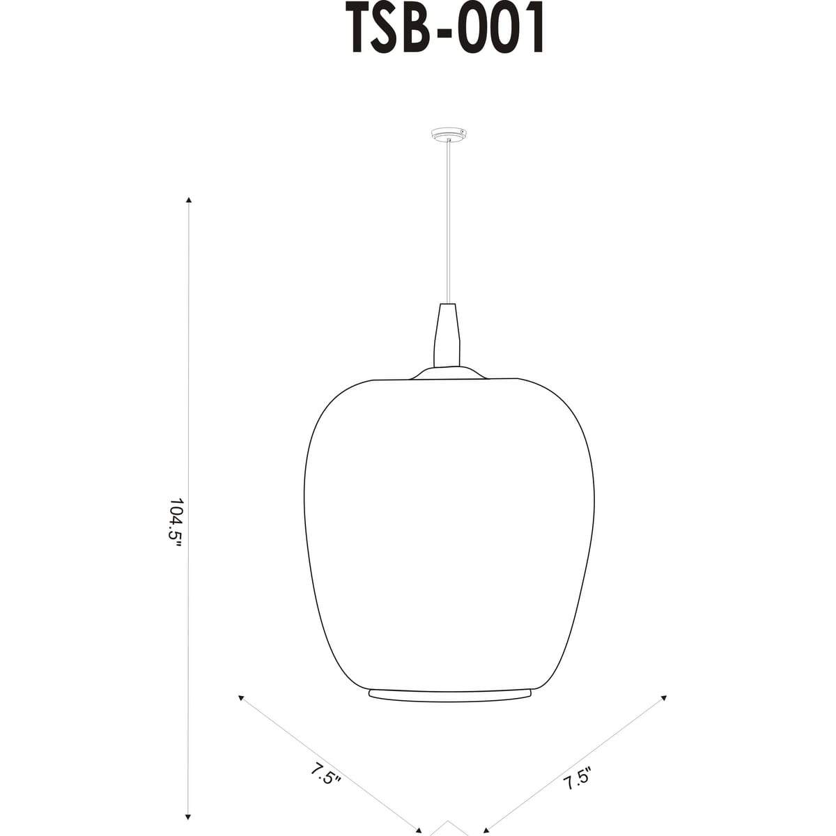 Surya Tisbury TSB-001 Modern Pendant Light - Fifth and Modern