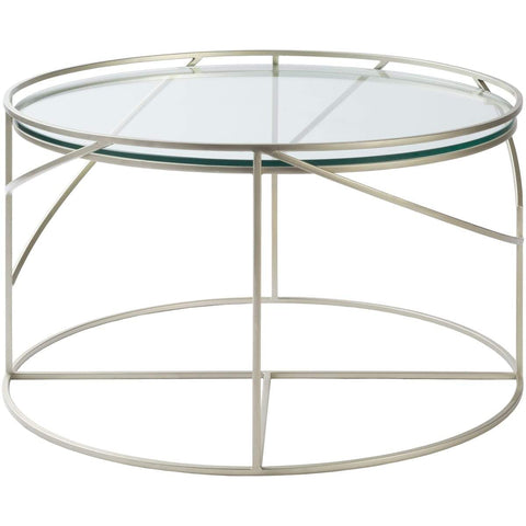 Surya Alsace AAC-001 Glass/Metal -Center Accent Table -Handcrafted - Fifth and Modern