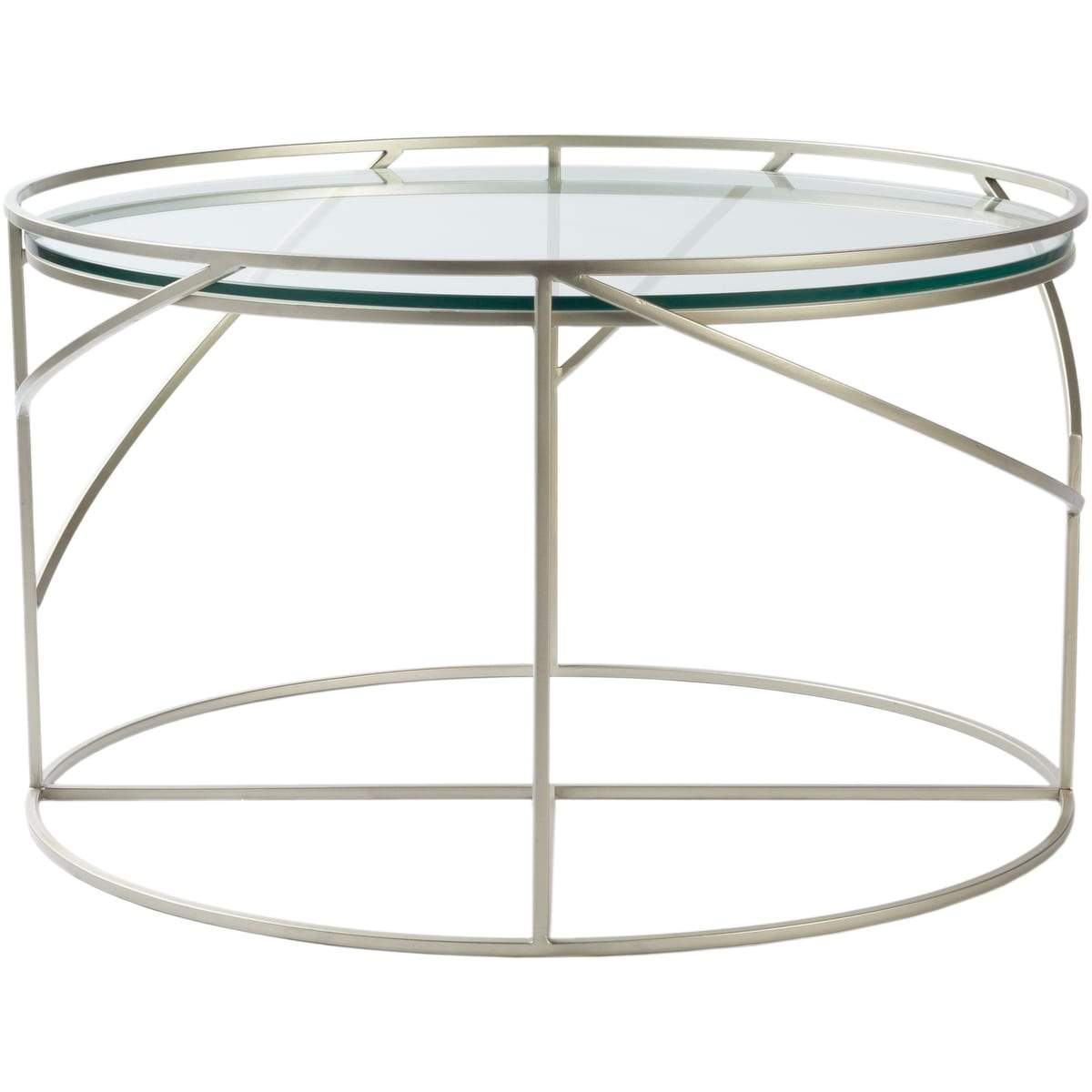 Surya Alsace AAC-001 Glass/Metal -Center Accent Table -Handcrafted - Fifth and Modern