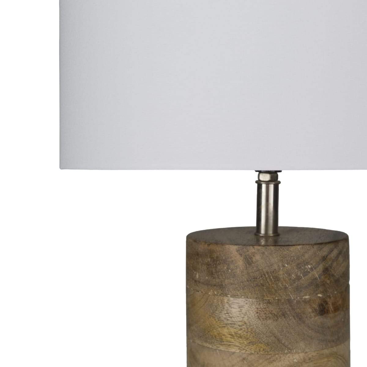 Surya Arbor ARR-970 Transitional Table Lamp -Hand Finished, Bleached Wood Body - Fifth and Modern