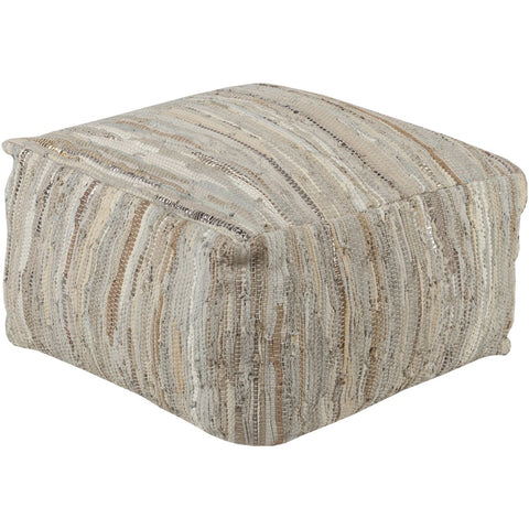 Surya Anthracite ATPF-001 Pouf - Fifth and Modern