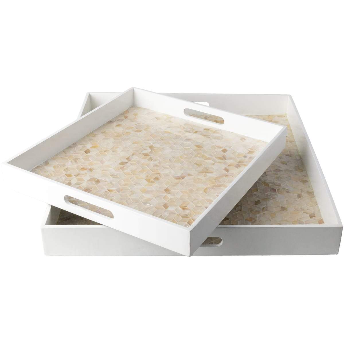 Surya Beverly BEE-002 Decorative Tray Set - Fifth and Modern