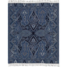 Surya Boteh BEH-1001  Traditional Jacquard Cotton, Wool Throw Blanket - Fifth and Modern