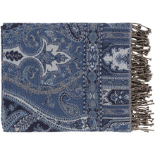 Surya Boteh BEH-1001  Traditional Jacquard Cotton, Wool Throw Blanket - Fifth and Modern