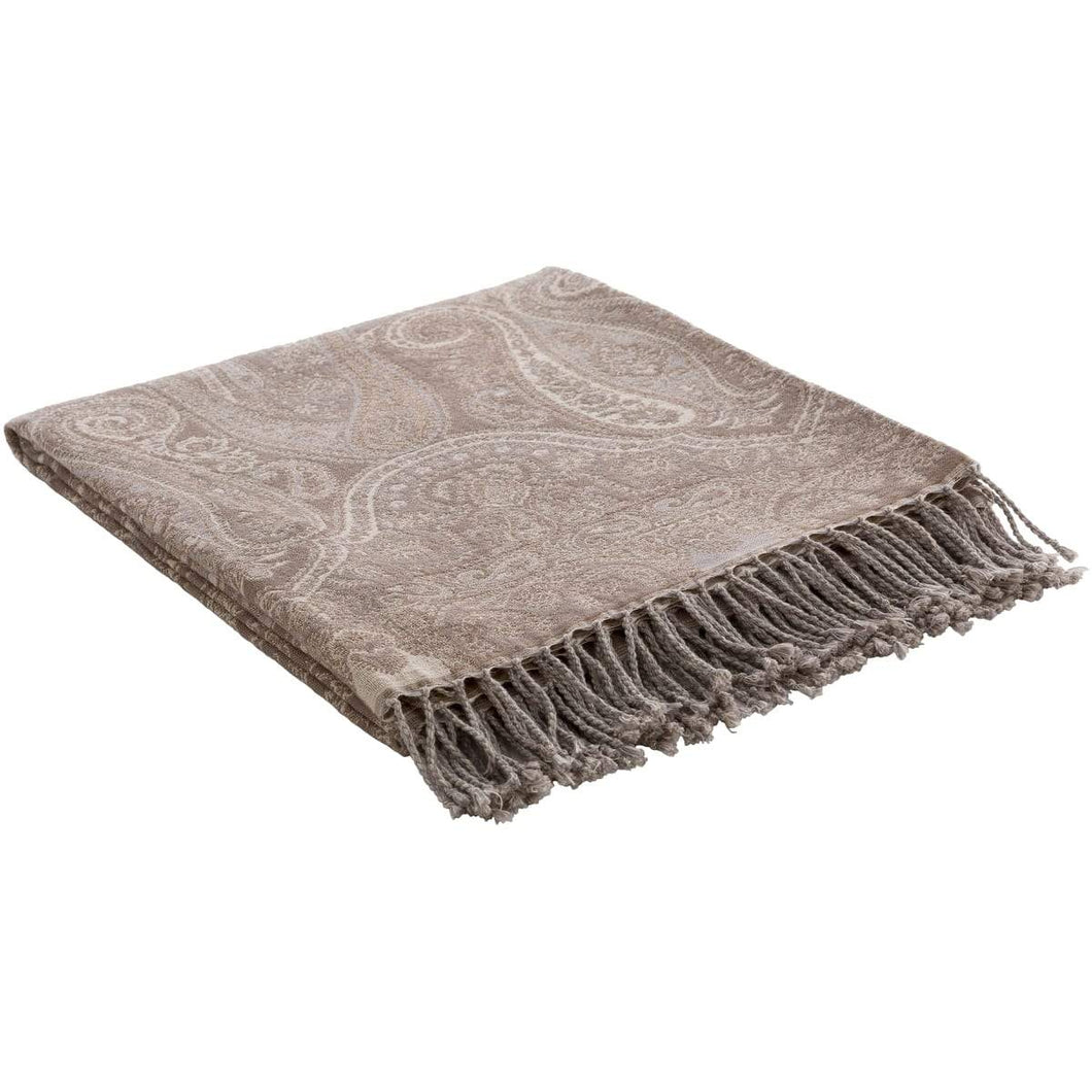 Surya Boteh BEH-1003  Traditional Jacquard Cotton, Wool Throw Blanket - Fifth and Modern