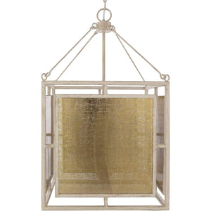 Surya Brynlee BNL-001 Transitional Pendant Light -Beige/Gold - Fifth and Modern