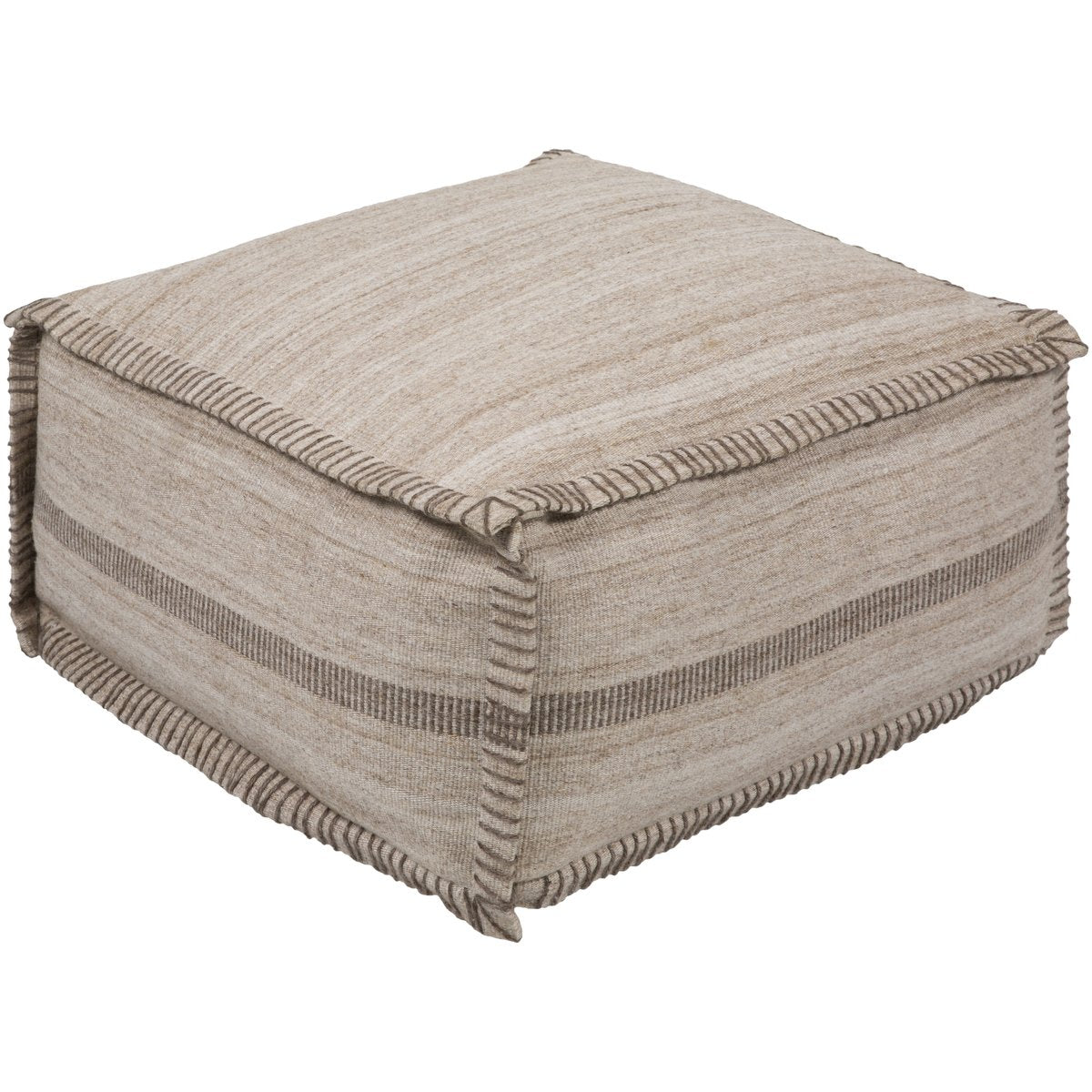 Surya Barnsley BNPF-001 Pouf - Fifth and Modern