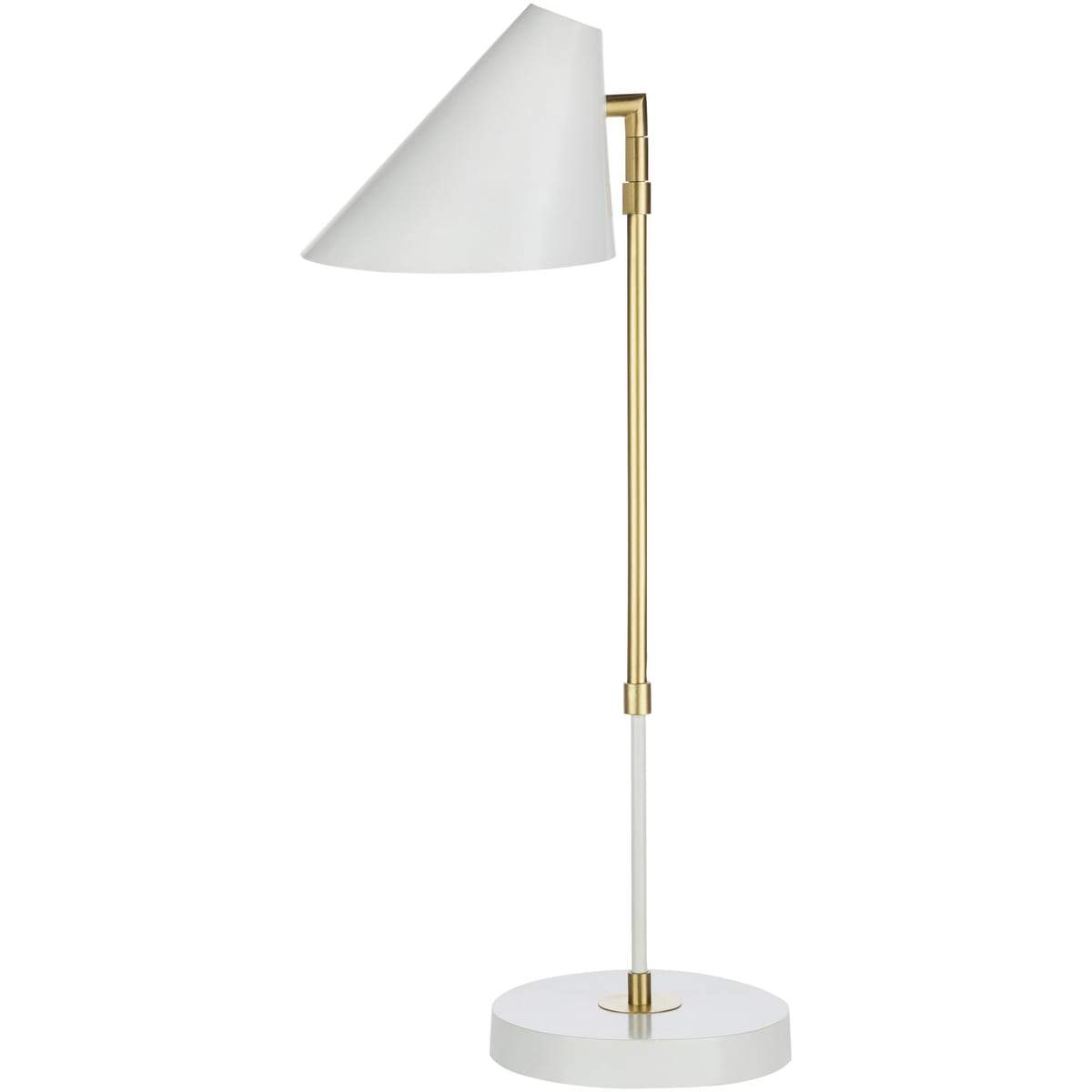 Surya Bauer BUE-002 Modern Table Lamp -White - Fifth and Modern