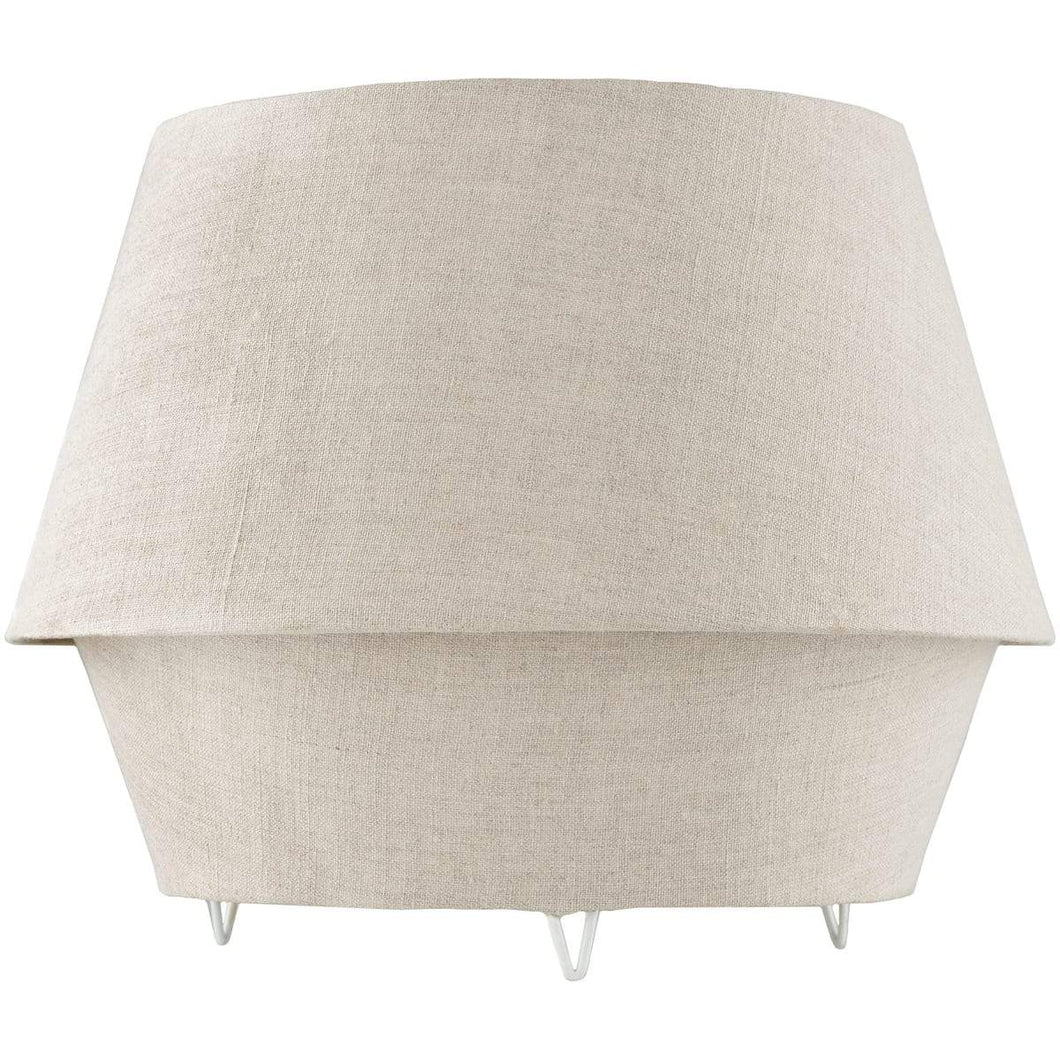 Surya Campos CMO-002 Modern Table Lamp -Beige Fabric Body - Fifth and Modern