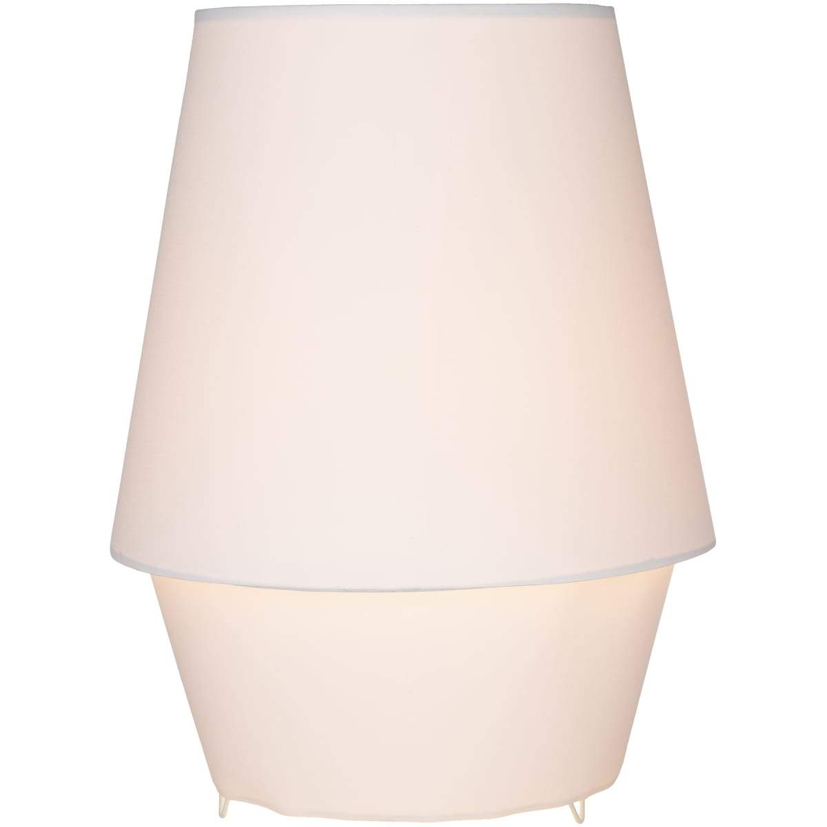 Surya Campos CMO-003 Modern Table Lamp -White Fabric Body - Fifth and Modern