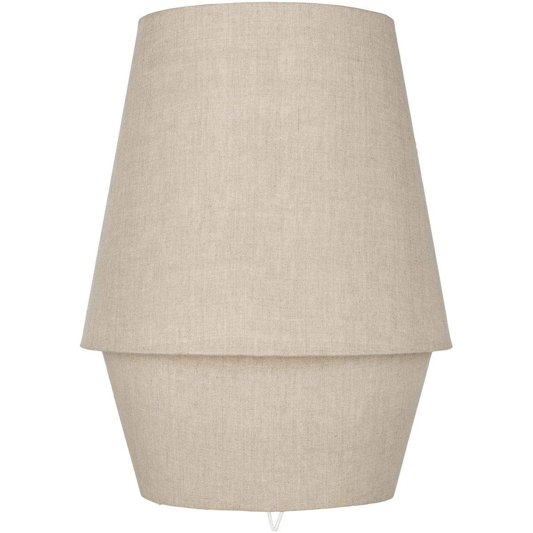 Surya Campos CMO-004 Modern Table Lamp -Beige Fabric Body - Fifth and Modern