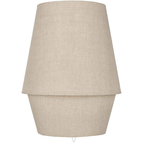 Surya Campos CMO-004 Modern Table Lamp -Beige Fabric Body - Fifth and Modern