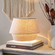 Surya Campos CMO-002 Modern Table Lamp -Beige Fabric Body - Fifth and Modern