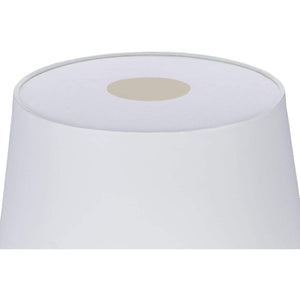 Surya Campos CMO-003 Modern Table Lamp -White Fabric Body - Fifth and Modern