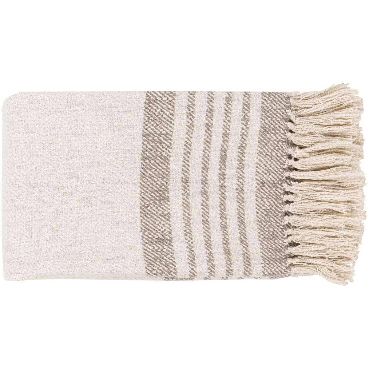 Surya Chamonix CMX-1000  Transitional Hand Woven Cotton Blend Throw Blanket - Fifth and Modern