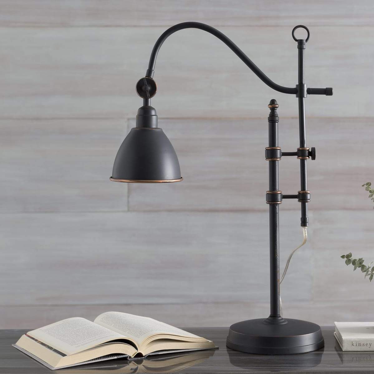 Surya Chatham CTM-001 Industrial Table Lamp -Antiqued Bronze Finish - Fifth and Modern