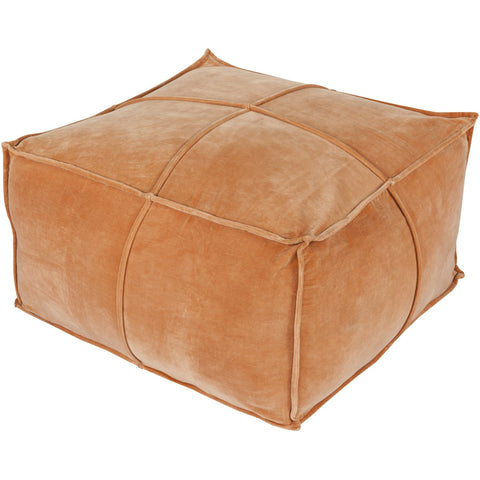 Surya Cotton Velvet CVPF-003 Pouf - Fifth and Modern