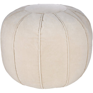 Surya Cotton Velvet CVPF-010 Pouf - Fifth and Modern