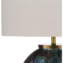 Surya Donia DOI-003 Modern Table Lamp 25" -Multi-Colored Iridescent Glass Body - Fifth and Modern