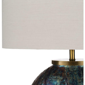 Surya Donia DOI-003 Modern Table Lamp 25" -Multi-Colored Iridescent Glass Body - Fifth and Modern