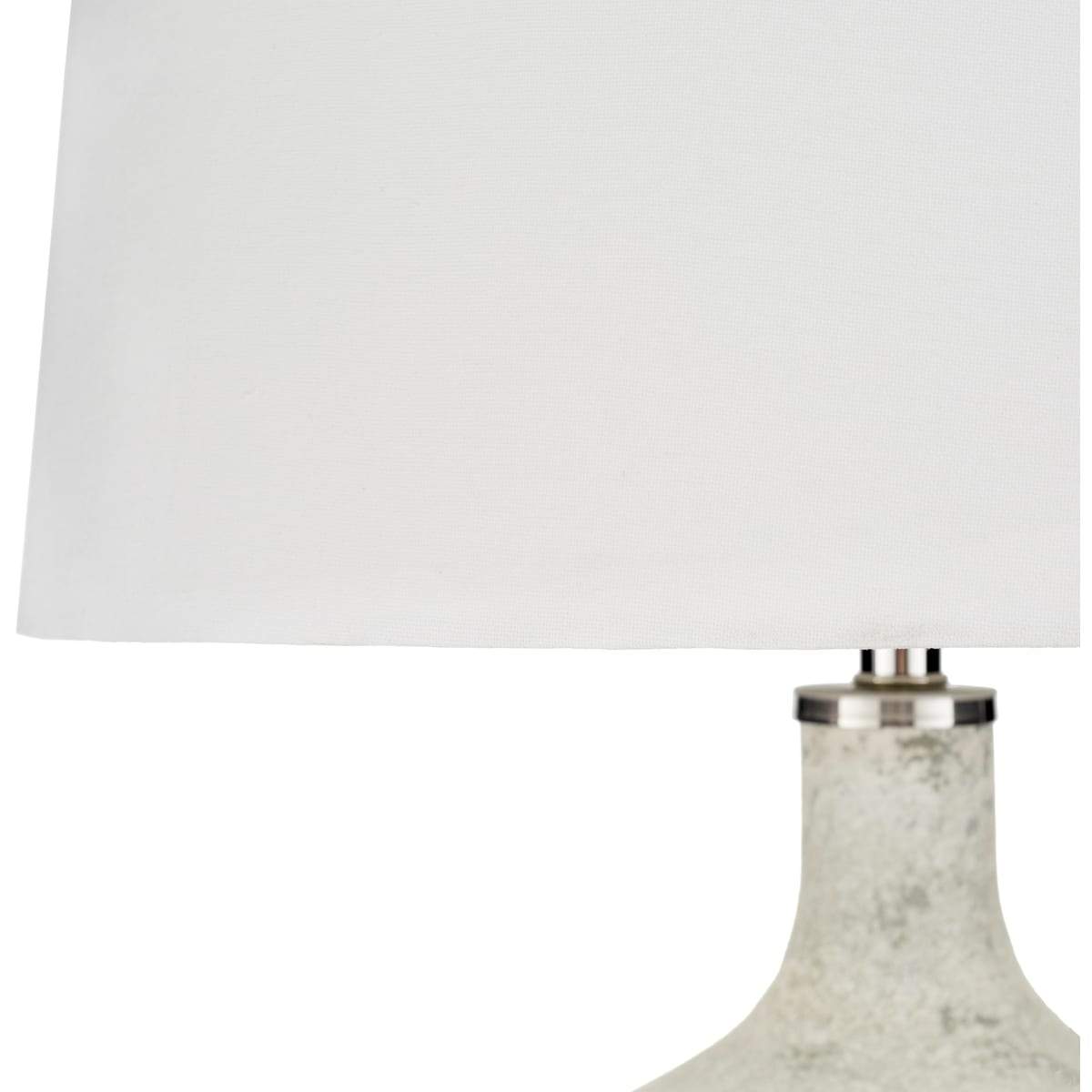 Surya Dupree DPR-001 Transitional Table Lamp -White Marbled Glass Body - Fifth and Modern