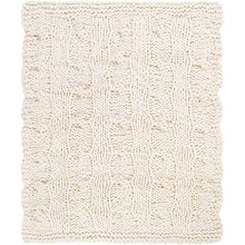 Surya Denton DTO-1000  Texture Knitted Acrylic, Wool Throw Blanket - Fifth and Modern