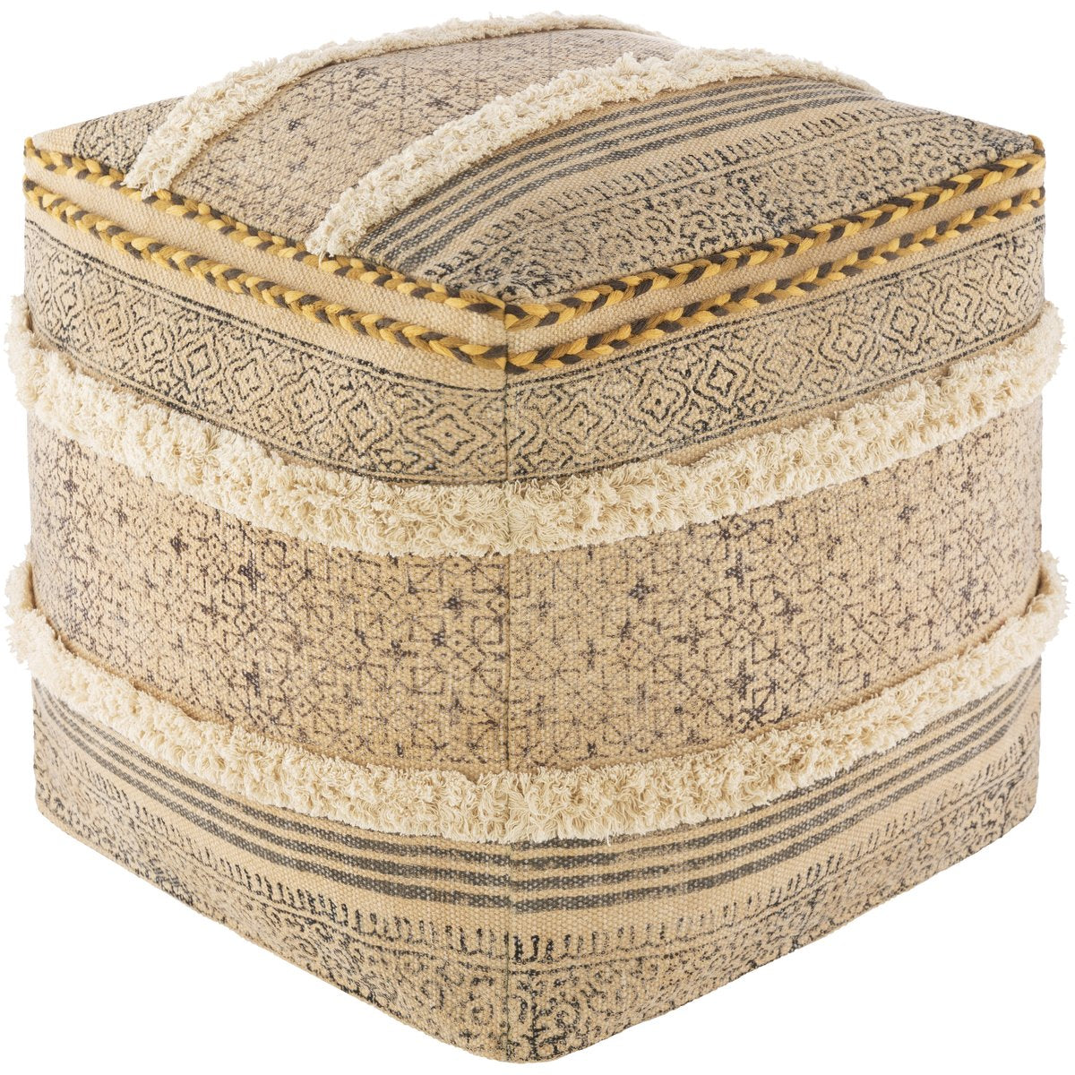 Surya Dayna DYPF-001 Pouf - Fifth and Modern