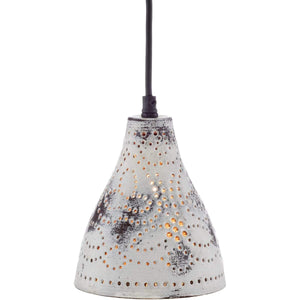 Surya Aleena EEA-002 Shabby Chic Pendant Light -White - Fifth and Modern