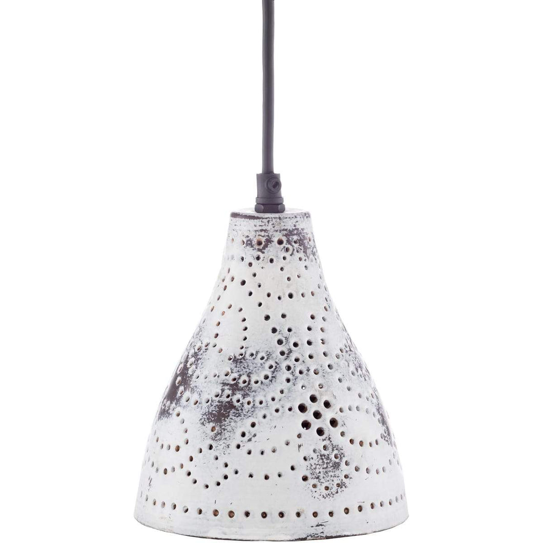 Surya Aleena EEA-002 Shabby Chic Pendant Light -White - Fifth and Modern