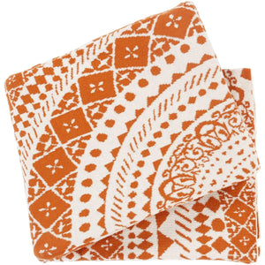 Surya Ekena EKN-1000  Bohemian/Global Knitted Cotton Throw Blanket - Fifth and Modern