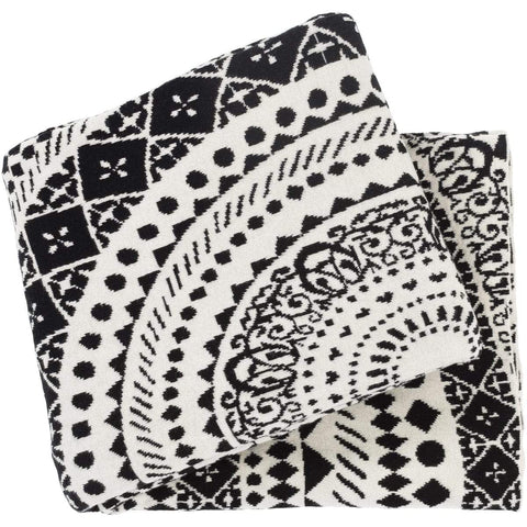 Surya Ekena EKN-1003  Bohemian/Global Knitted Cotton Throw Blanket - Fifth and Modern