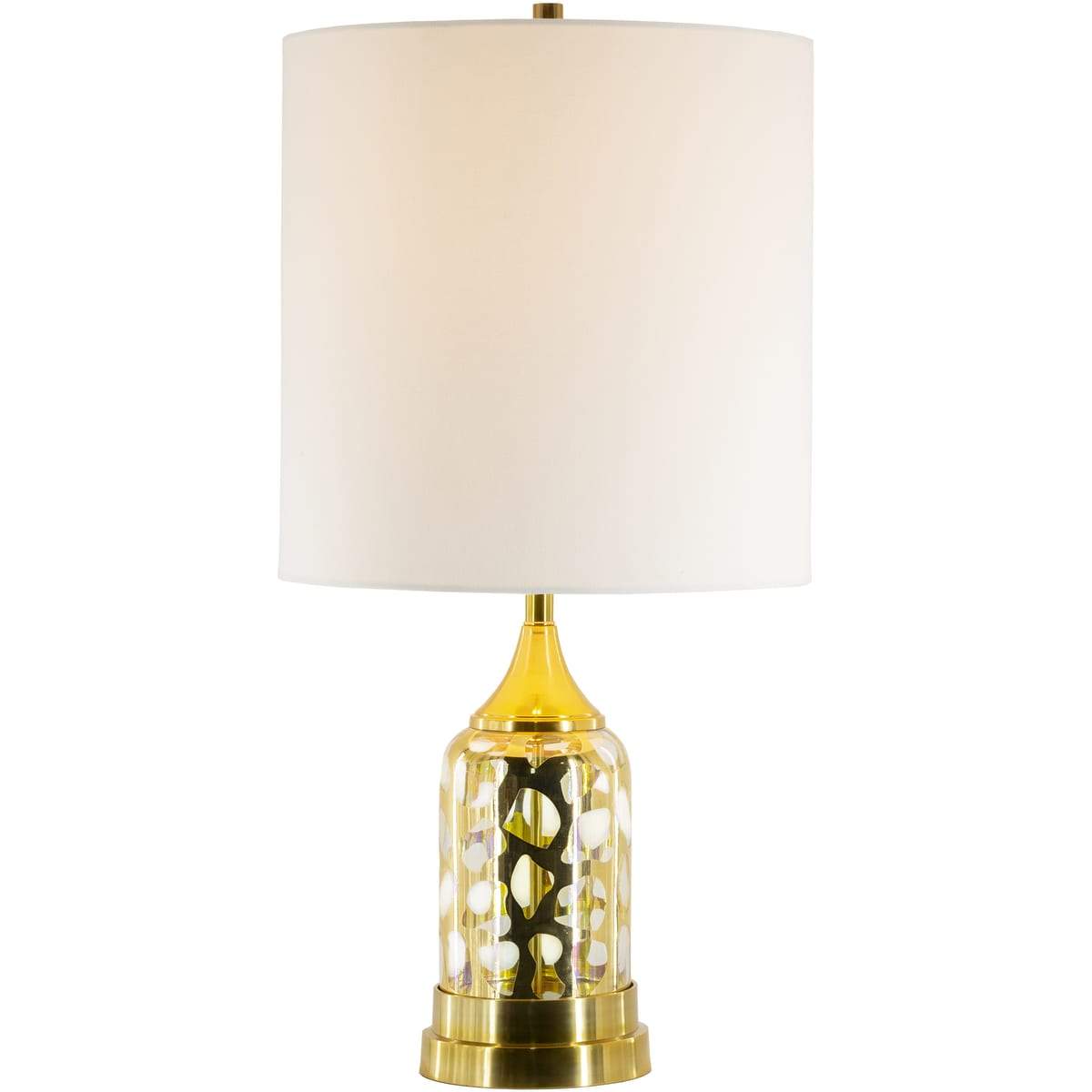 Surya Ellerman ERM-001 Traditional Table Lamp -Gold Antiqued Glass Body - Fifth and Modern