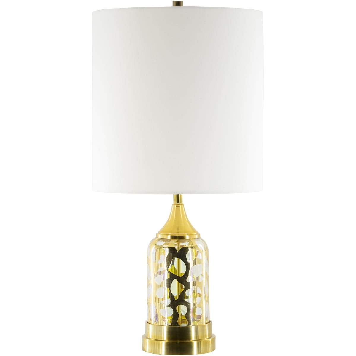 Surya Ellerman ERM-001 Traditional Table Lamp -Gold Antiqued Glass Body - Fifth and Modern