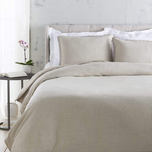 Surya Evelyn EVY-3005 Duvet Bedding Set -Light Gray Linen - Fifth and Modern