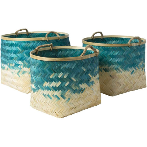 Surya Forrestburg FGT-004 Decorative Bamboo Basket Set - Fifth and Modern