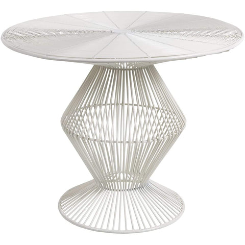 Surya Fife FIFE-106 Accent Center Table -Contemporary, Metal, Wire, White - Fifth and Modern