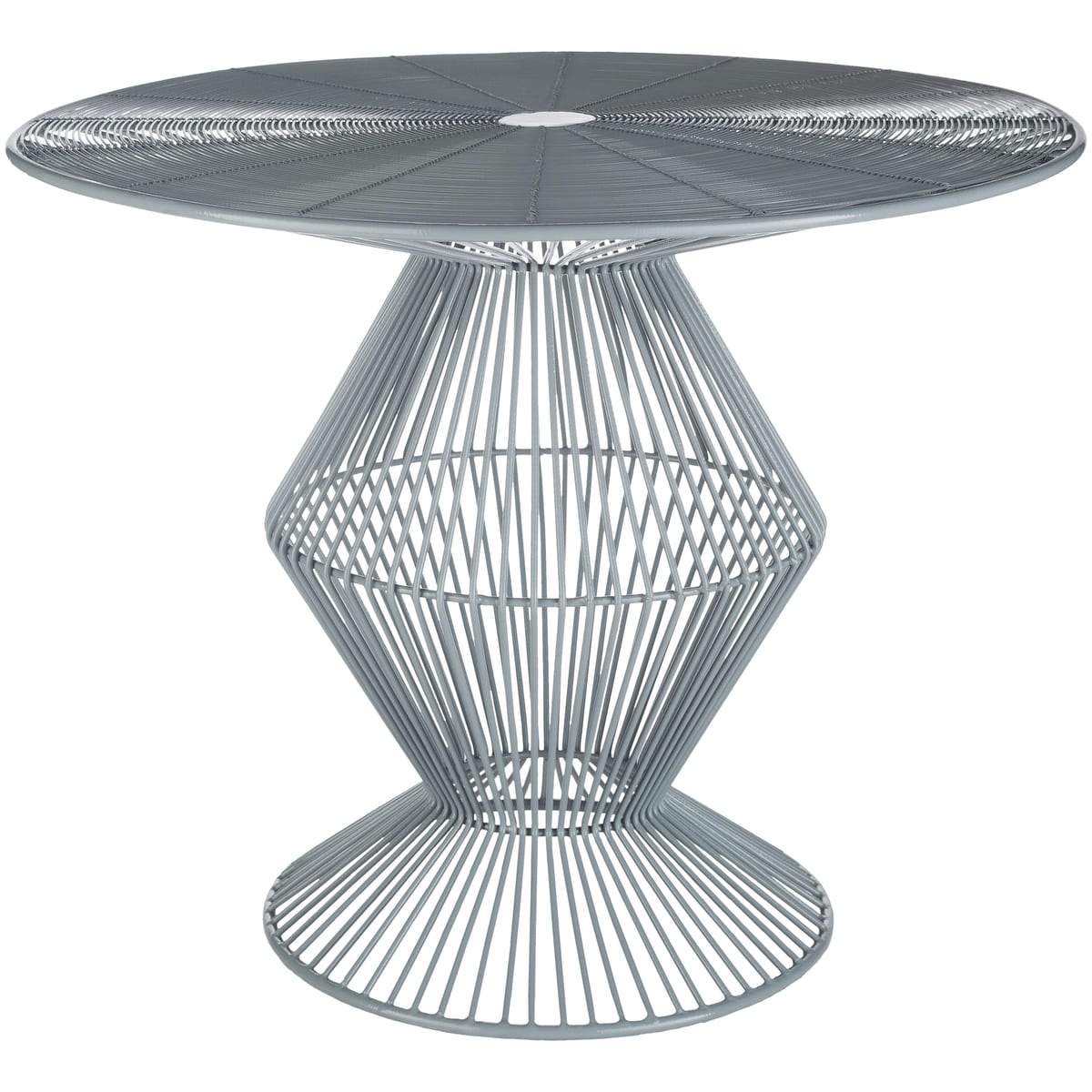 Surya Fife FIFE-108 Accent Center Table -Contemporary, Metal, Wire, Medium Gray - Fifth and Modern