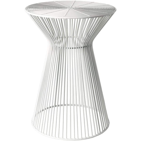 Surya Fife FIFE-100 Accent End Table -Contemporary, Metal, Wire, White - Fifth and Modern