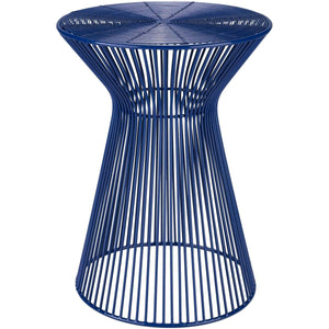 Surya Fife FIFE-102 Accent End Table -Contemporary, Metal, Wire, Dark Blue - Fifth and Modern