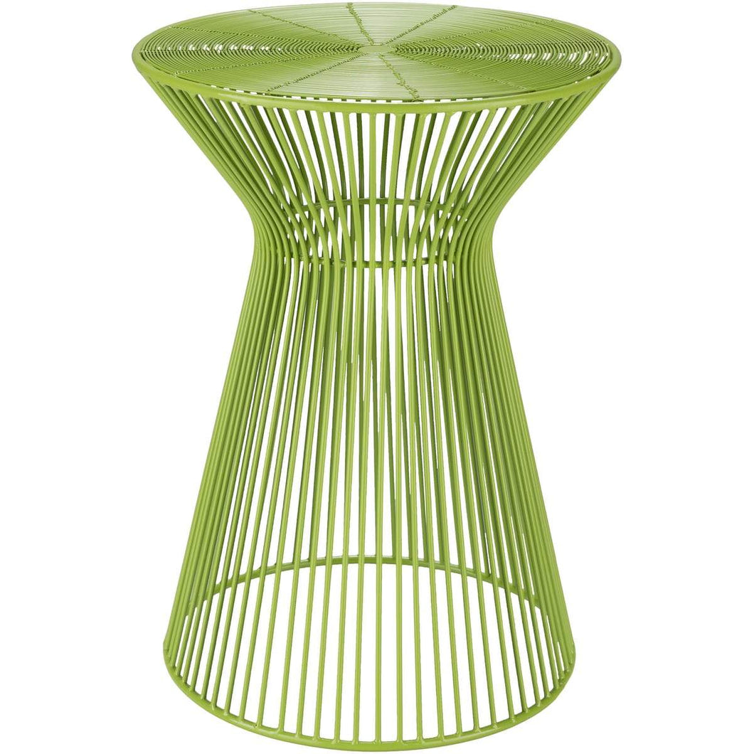 Surya Fife FIFE-103 Accent End Table -Contemporary, Metal, Wire, Lime - Fifth and Modern