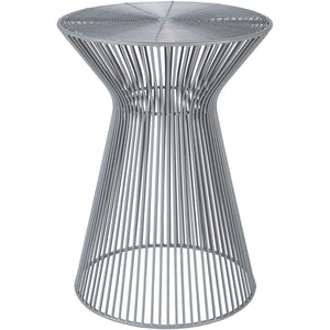 Surya Fife FIFE-105 Accent End Table -Contemporary, Metal, Wire, Medium Gray - Fifth and Modern